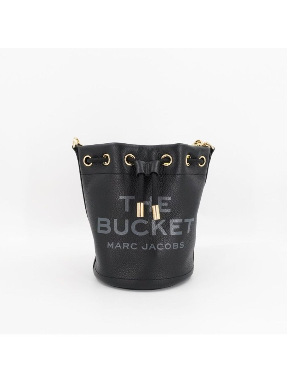 Marc Jacobs The Bucket Leather Bucket Crossbody Bag Black OS